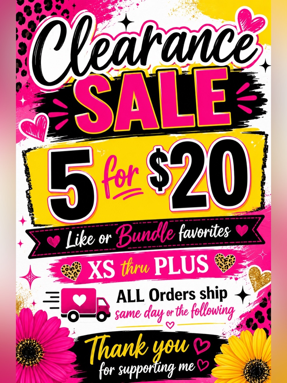 CEARANCE SALE!! L👀K for the 🔴